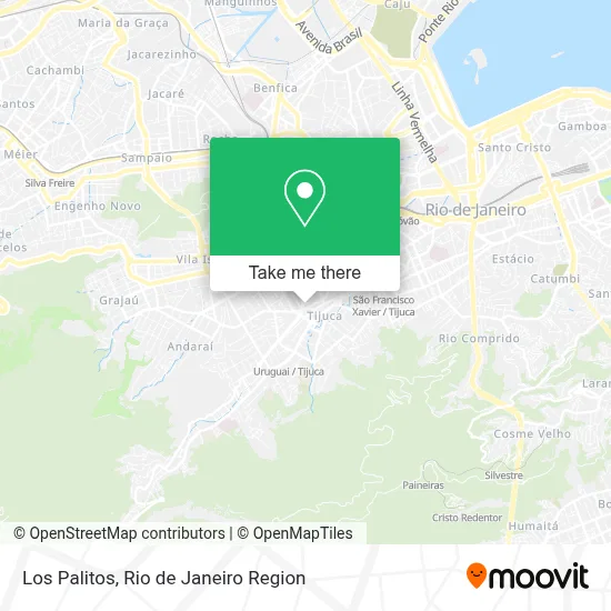 Los Palitos map