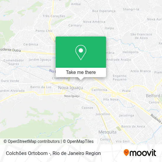 Colchões Ortobom - map