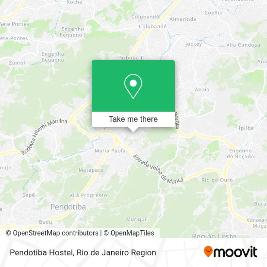 Pendotiba Hostel map