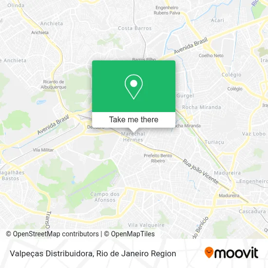 Valpeças Distribuidora map