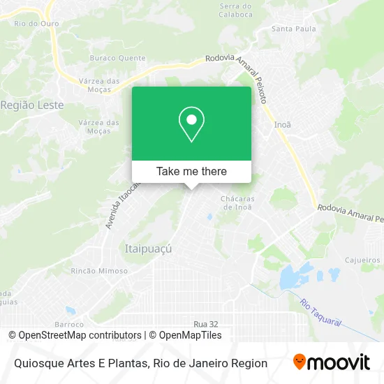 Quiosque Artes E Plantas map