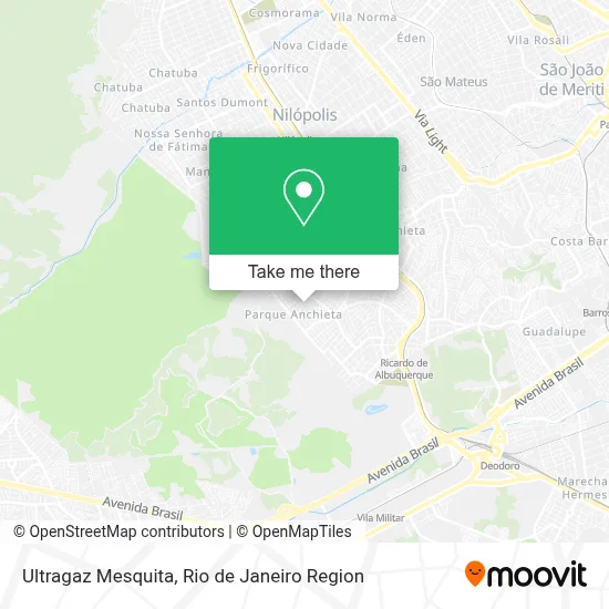 Ultragaz Mesquita map