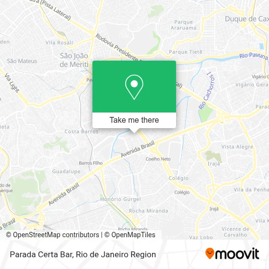 Parada Certa Bar map