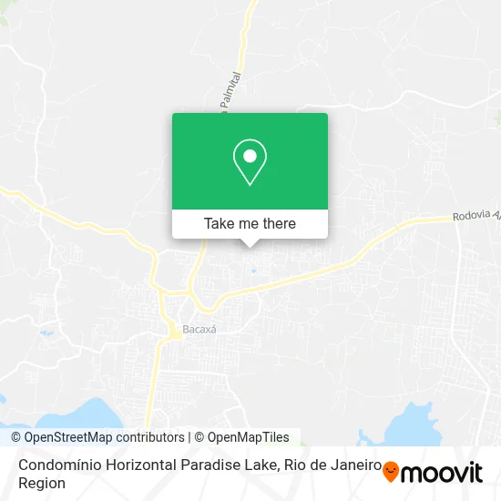 Condomínio Horizontal Paradise Lake map