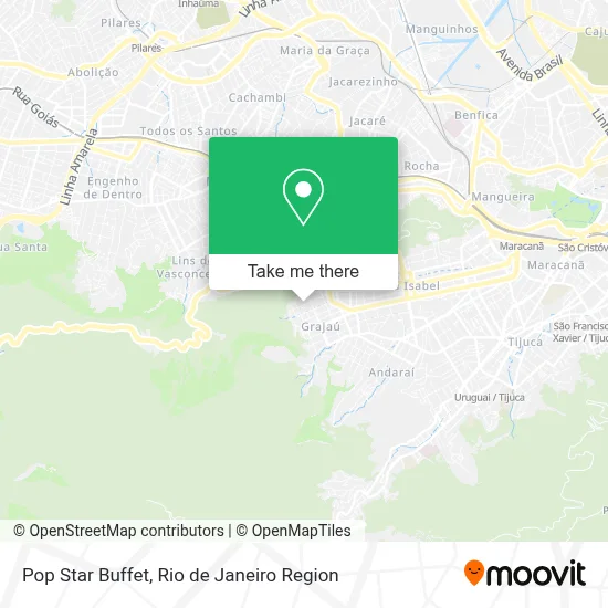 Pop Star Buffet map