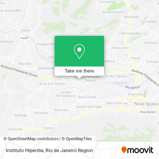 Instituto Hiperdia map