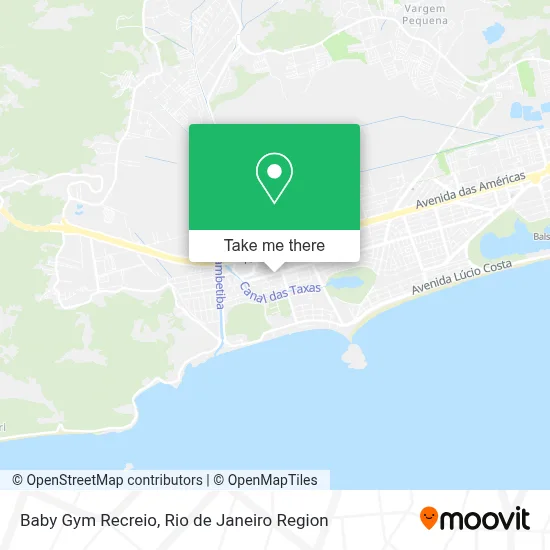 Baby Gym Recreio map
