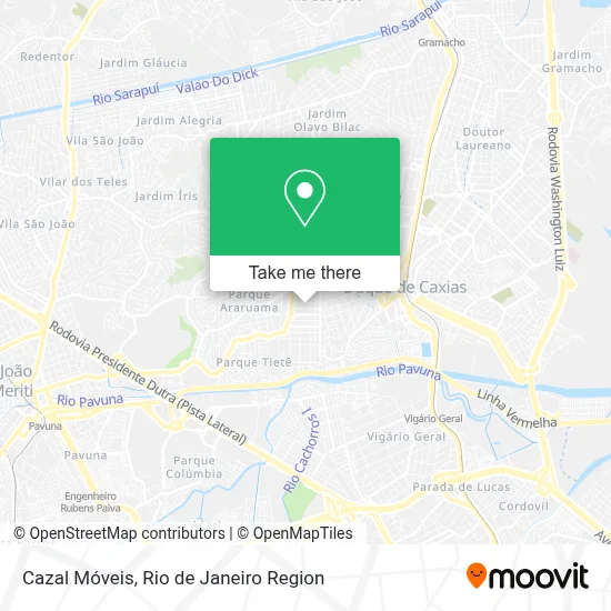 Cazal Móveis map