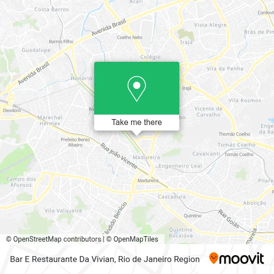 Bar E Restaurante Da Vivian map
