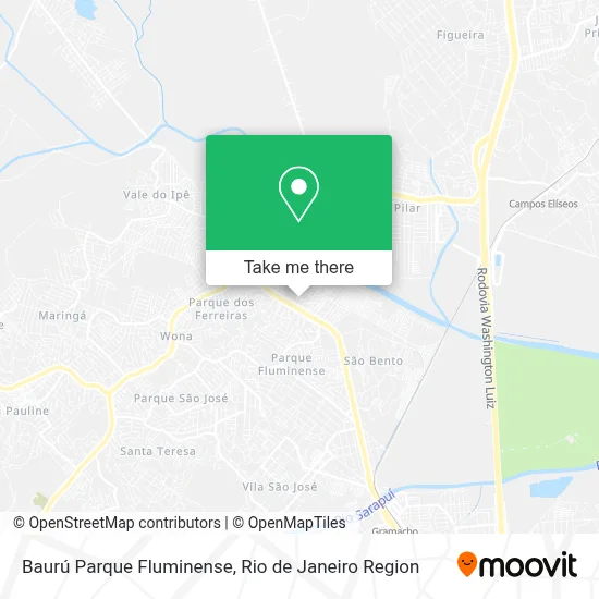 Baurú Parque Fluminense map