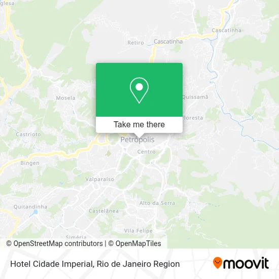 Hotel Cidade Imperial map