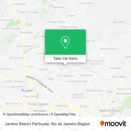 Jardins Resort Particular map