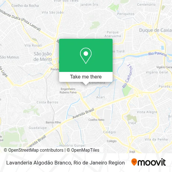 Lavanderia Algodão Branco map