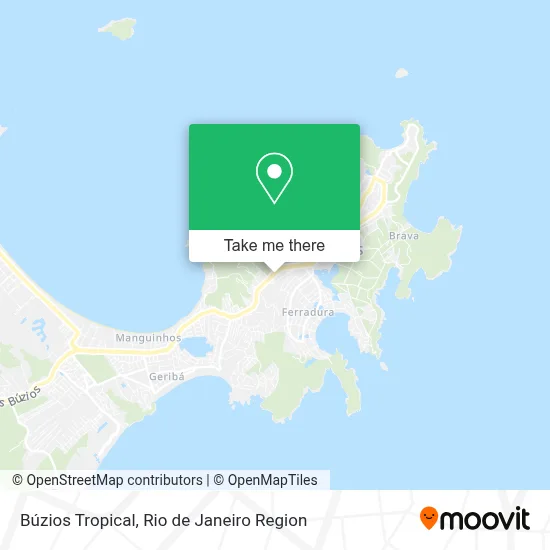 Búzios Tropical map