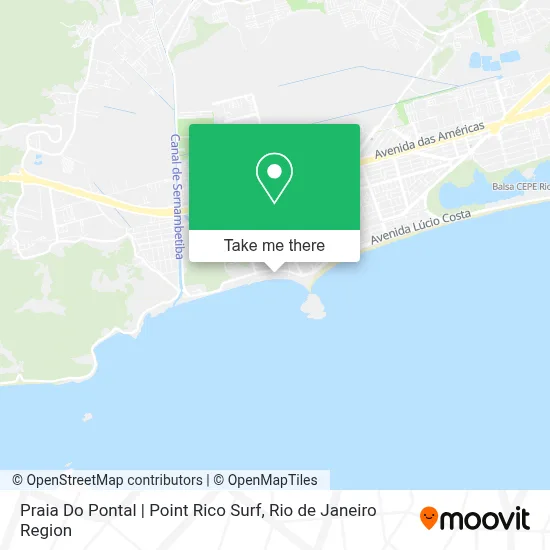 Praia Do Pontal | Point Rico Surf map