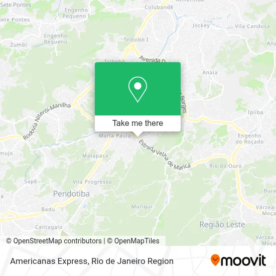 Americanas Express map