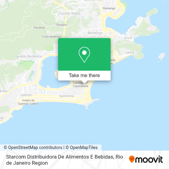 Starcom Distribuidora De Alimentos E Bebidas map