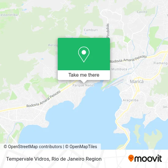Tempervale Vidros map
