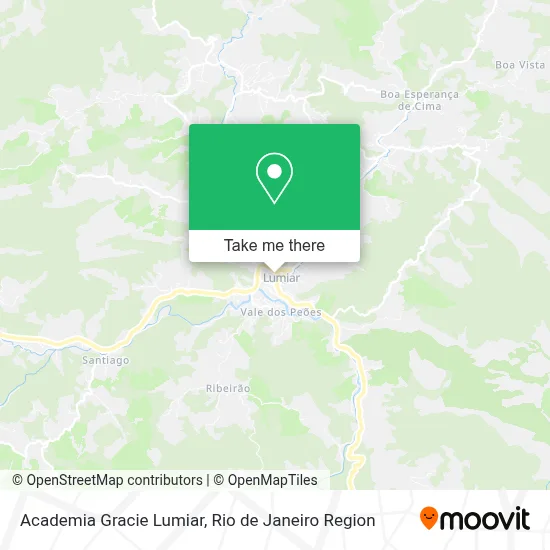 Academia Gracie Lumiar map