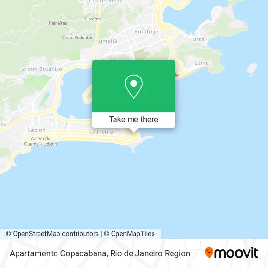Apartamento Copacabana map