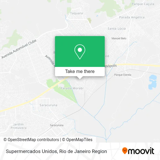 Supermercados Unidos map