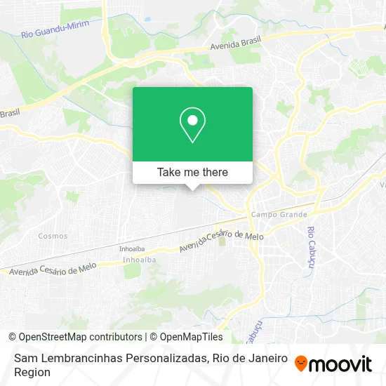 Sam Lembrancinhas Personalizadas map