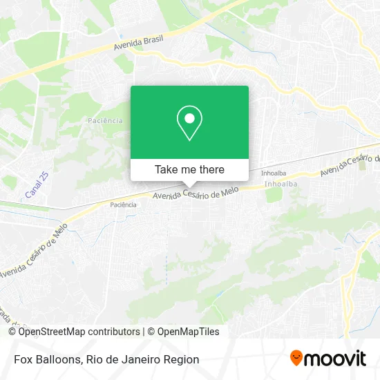 Fox Balloons map