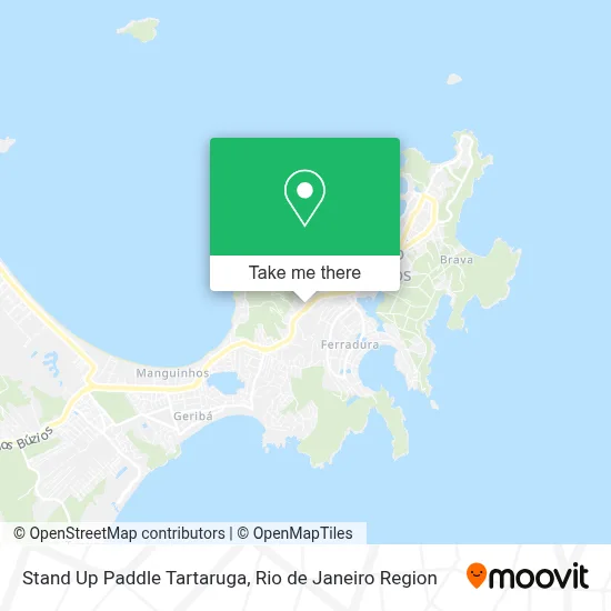 Stand Up Paddle Tartaruga map