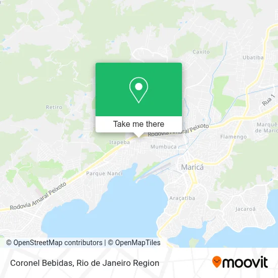Coronel Bebidas map