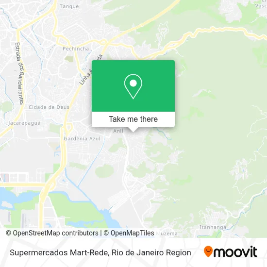 Supermercados Mart-Rede map