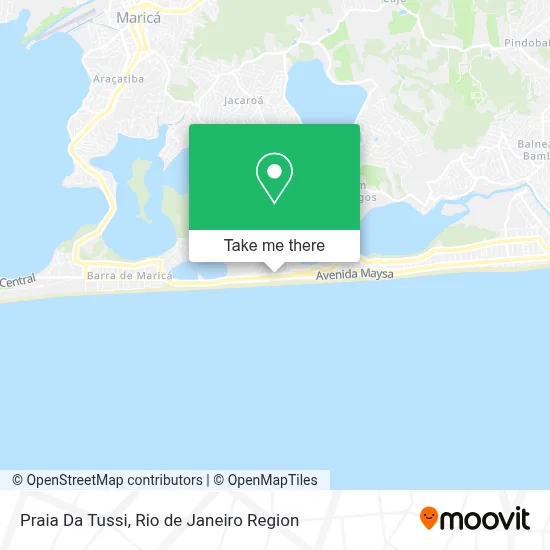 Praia Da Tussi map