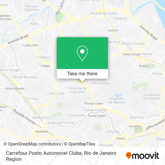 Carrefour Posto Automovel Clube map