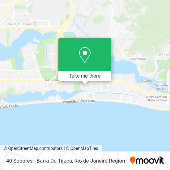 40 Sabores - Barra Da Tijuca map