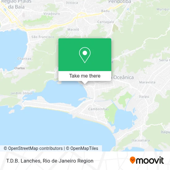 T.D.B. Lanches map