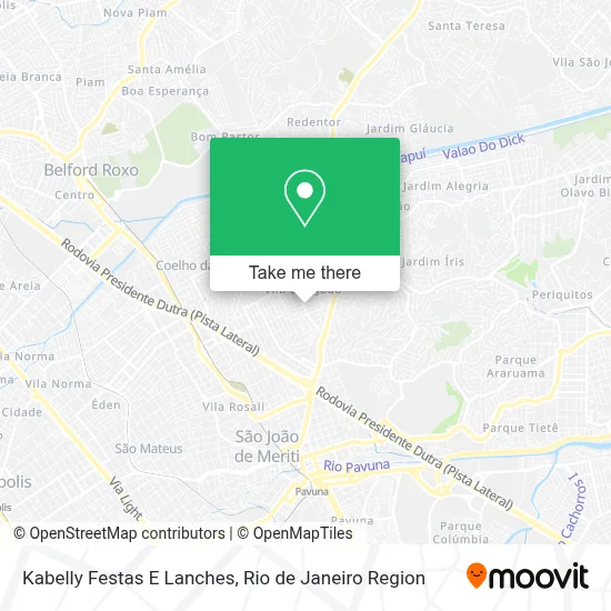 Kabelly Festas E Lanches map
