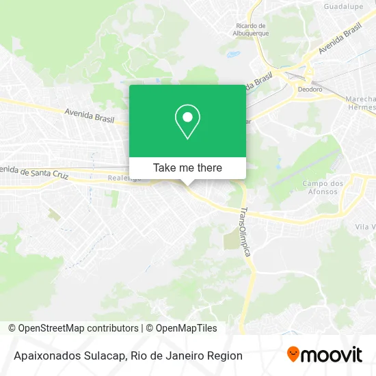 Apaixonados Sulacap map