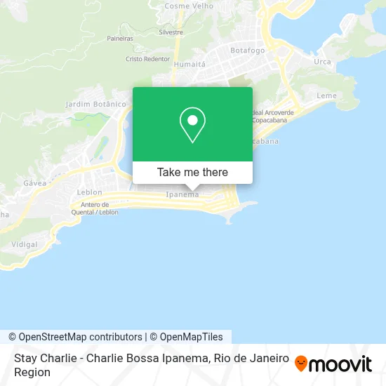 Stay Charlie - Charlie Bossa Ipanema map