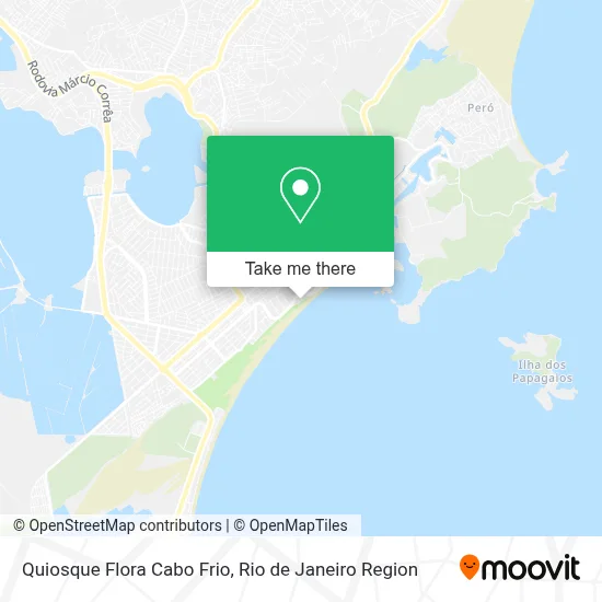 Quiosque Flora Cabo Frio map