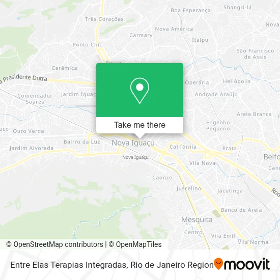 Entre Elas Terapias Integradas map