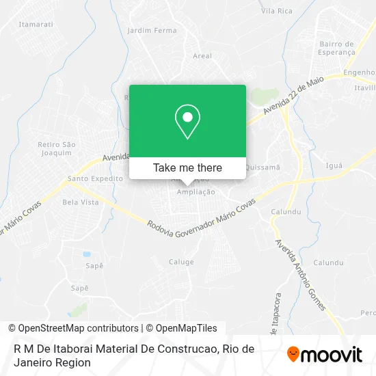 R M De Itaborai Material De Construcao map