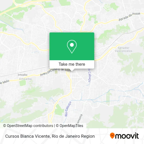 Cursos Bianca Vicente map