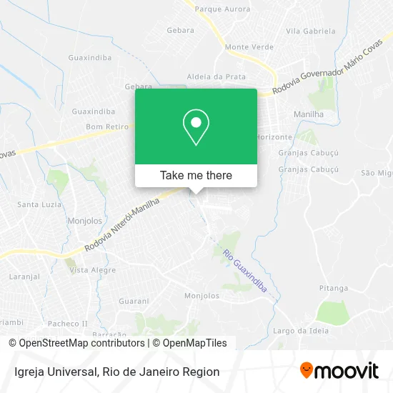 Igreja Universal map