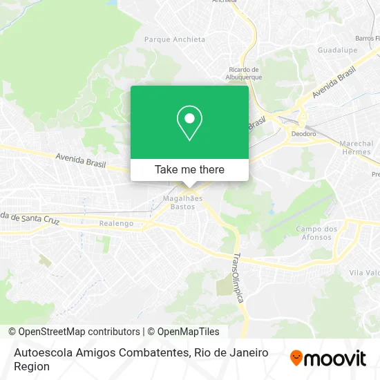 Autoescola Amigos Combatentes map