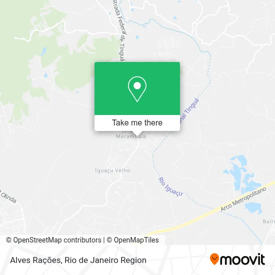 Alves Rações map