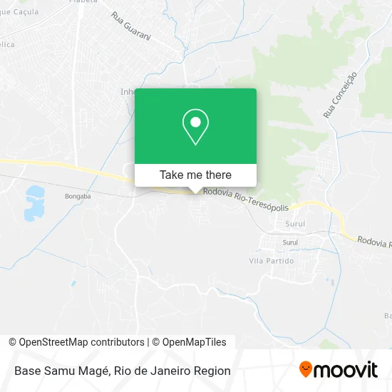 Base Samu Magé map