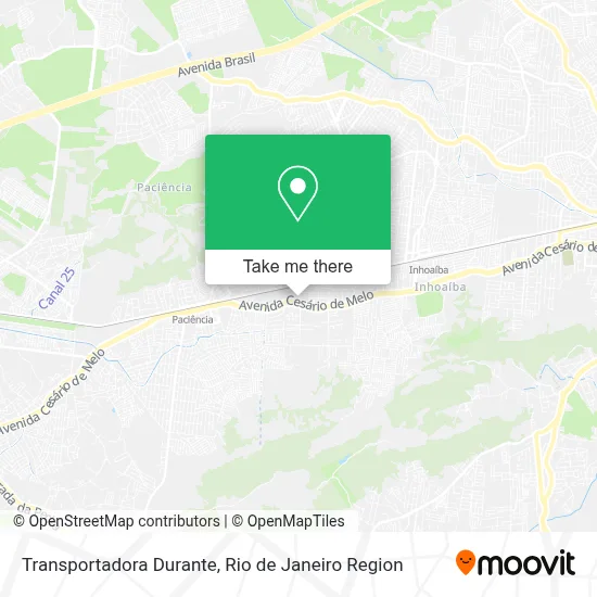 Transportadora Durante map