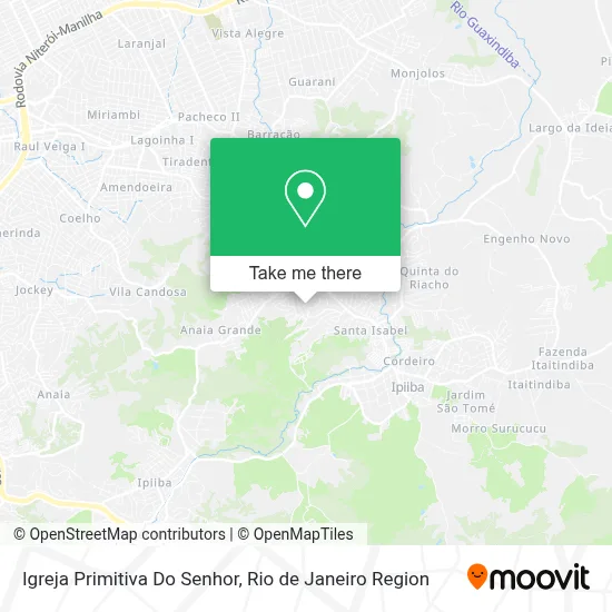 Igreja Primitiva Do Senhor map