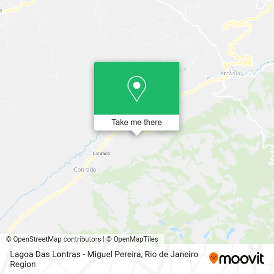 Lagoa Das Lontras - Miguel Pereira map