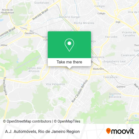 A.J. Automóvels map