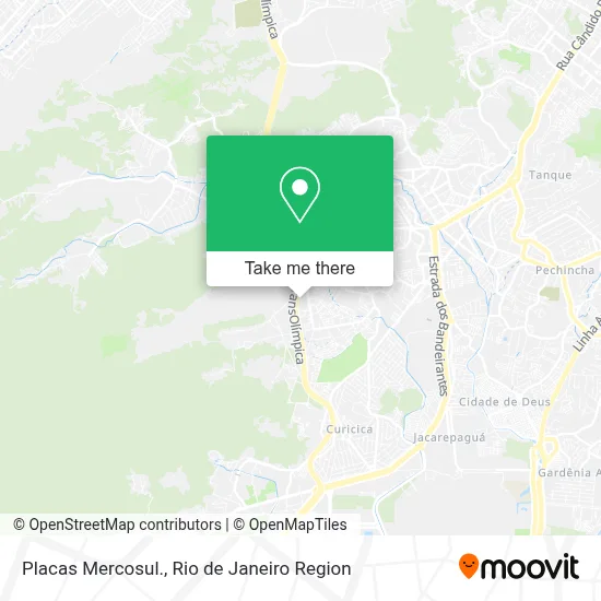 Placas Mercosul. map